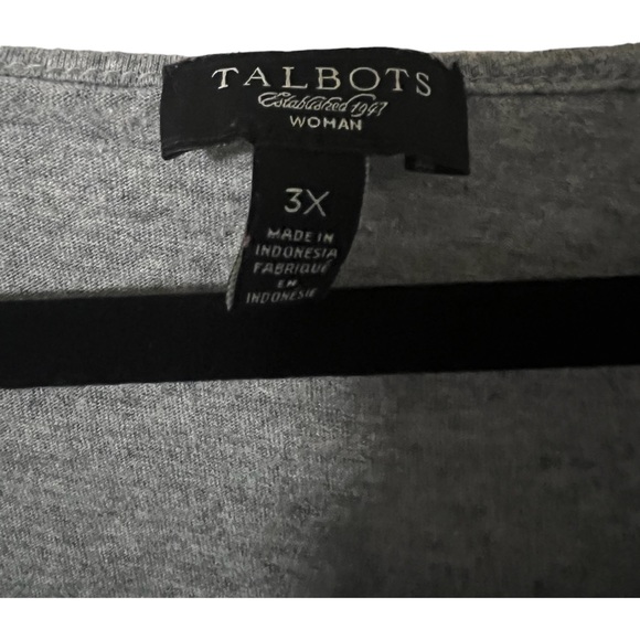 A Talbots grey T-shirt in size 3X - Picture 3 of 4